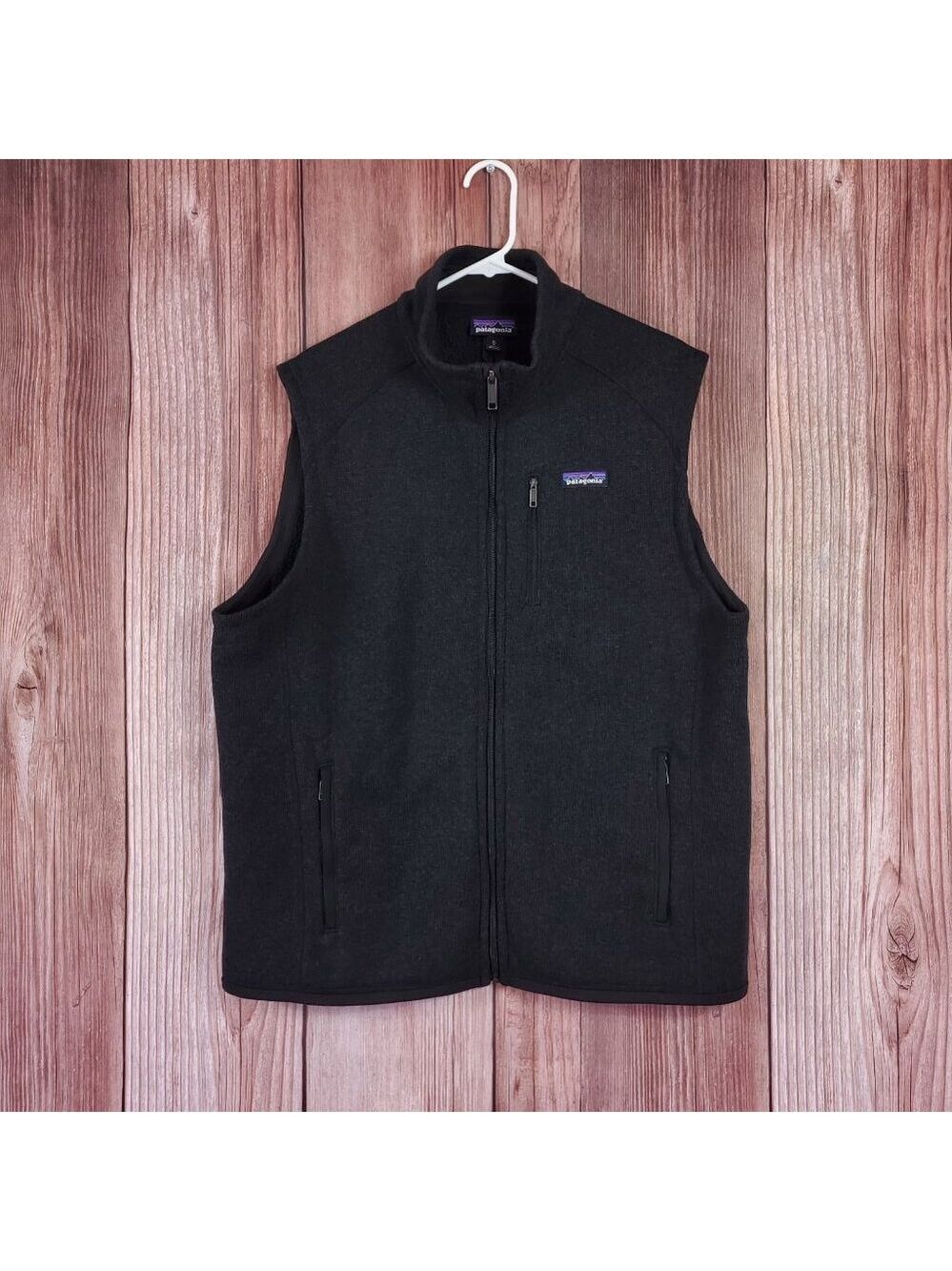 Patagonia Mens XL Better Sweater Fleece Vest Full Zip Black 25881